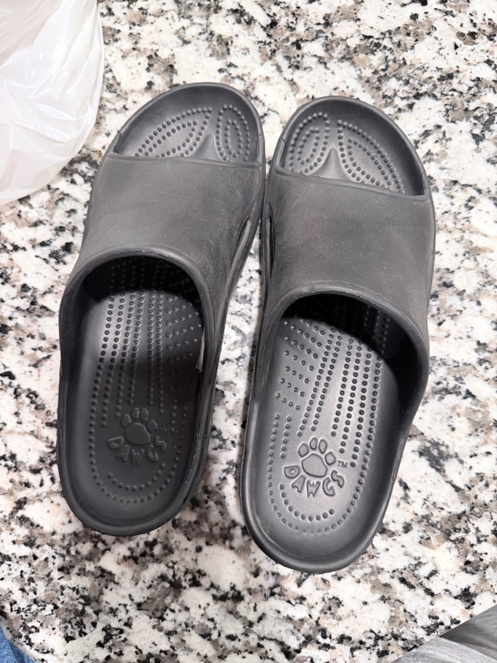 Dawgs Black Slip-On Comfort Slides